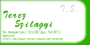 terez szilagyi business card